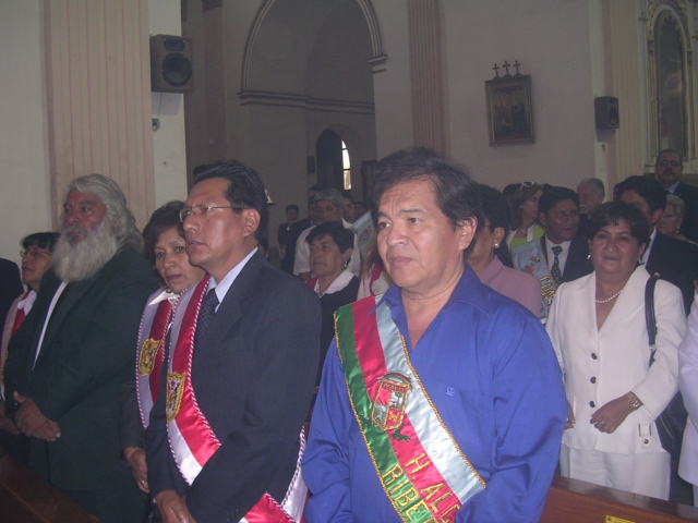 En el solemne Te Deum, catedral metropolitana de Cochabamba